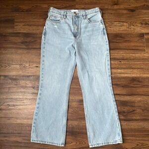FRAME Le High N Tight Crop Mini Boot Jeans Light‎ Wash Bootcut Denim Women 27